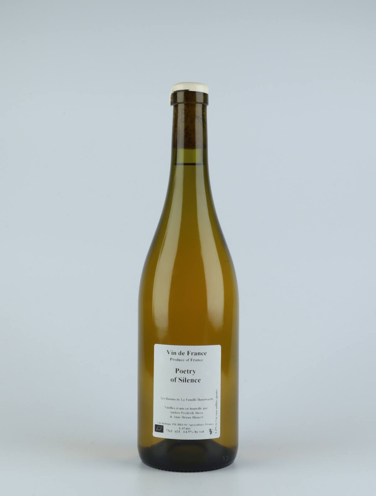 A bottle 2016 Poetry of Silence Hvidvin from Anders Frederik Steen & Anne Bruun Blauert, Ardèche in Frankrig