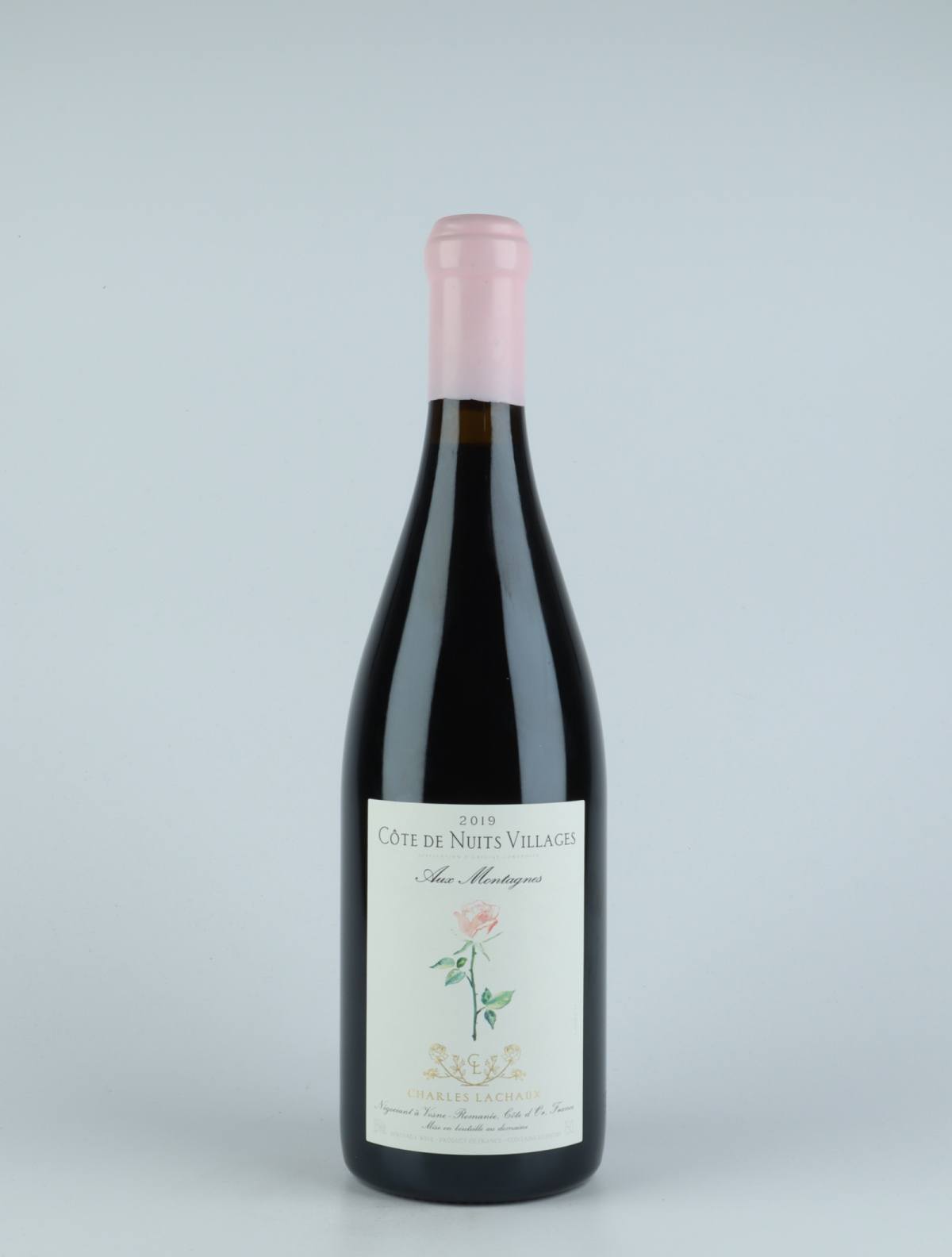 A bottle 2019 Côte de Nuits Village - Aux Montagnes Rødvin from Charles Lachaux, Bourgogne in Frankrig