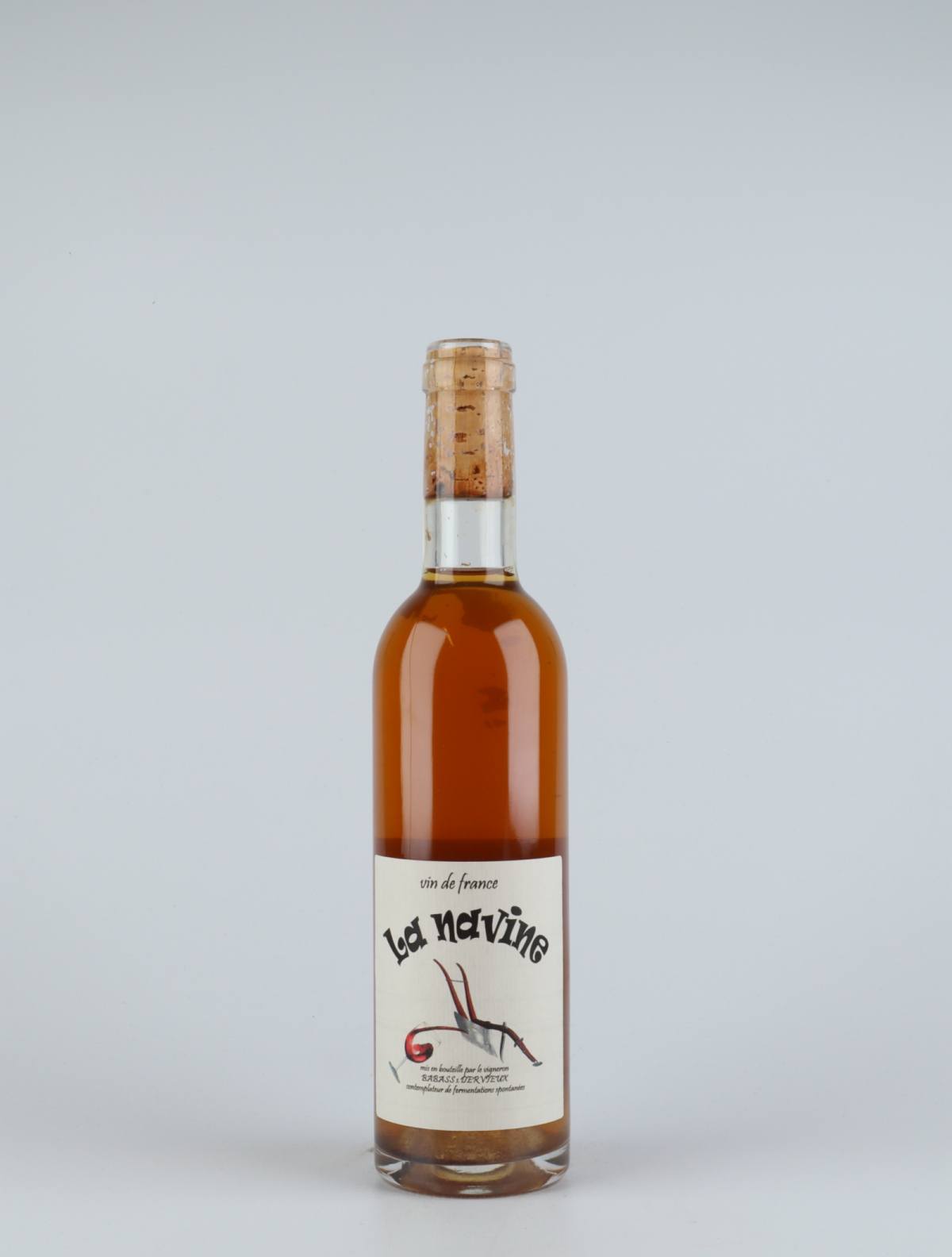 A bottle 2011 La Navine Hvidvin from Les Vignes de Babass, Loire in Frankrig