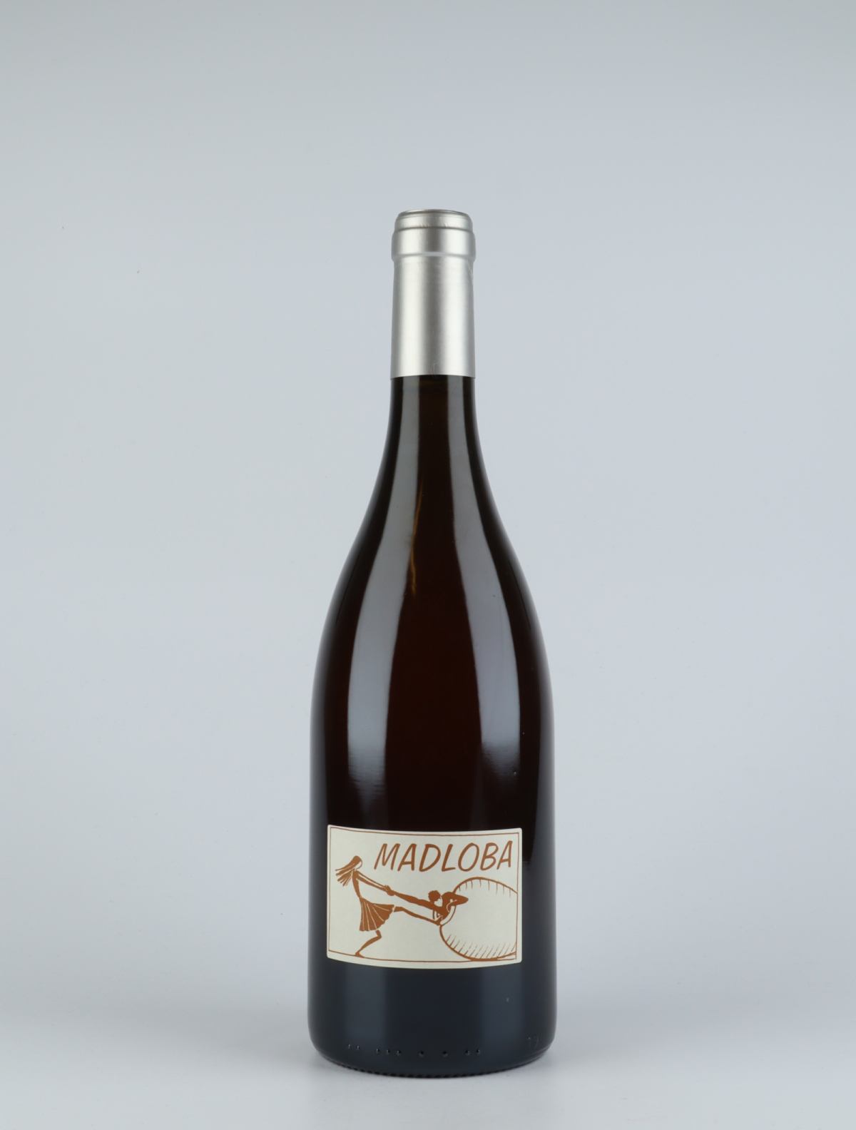 A bottle 2016 Madloba Ambré Orange vin from Domaine des Miquettes, Rhône in Frankrig