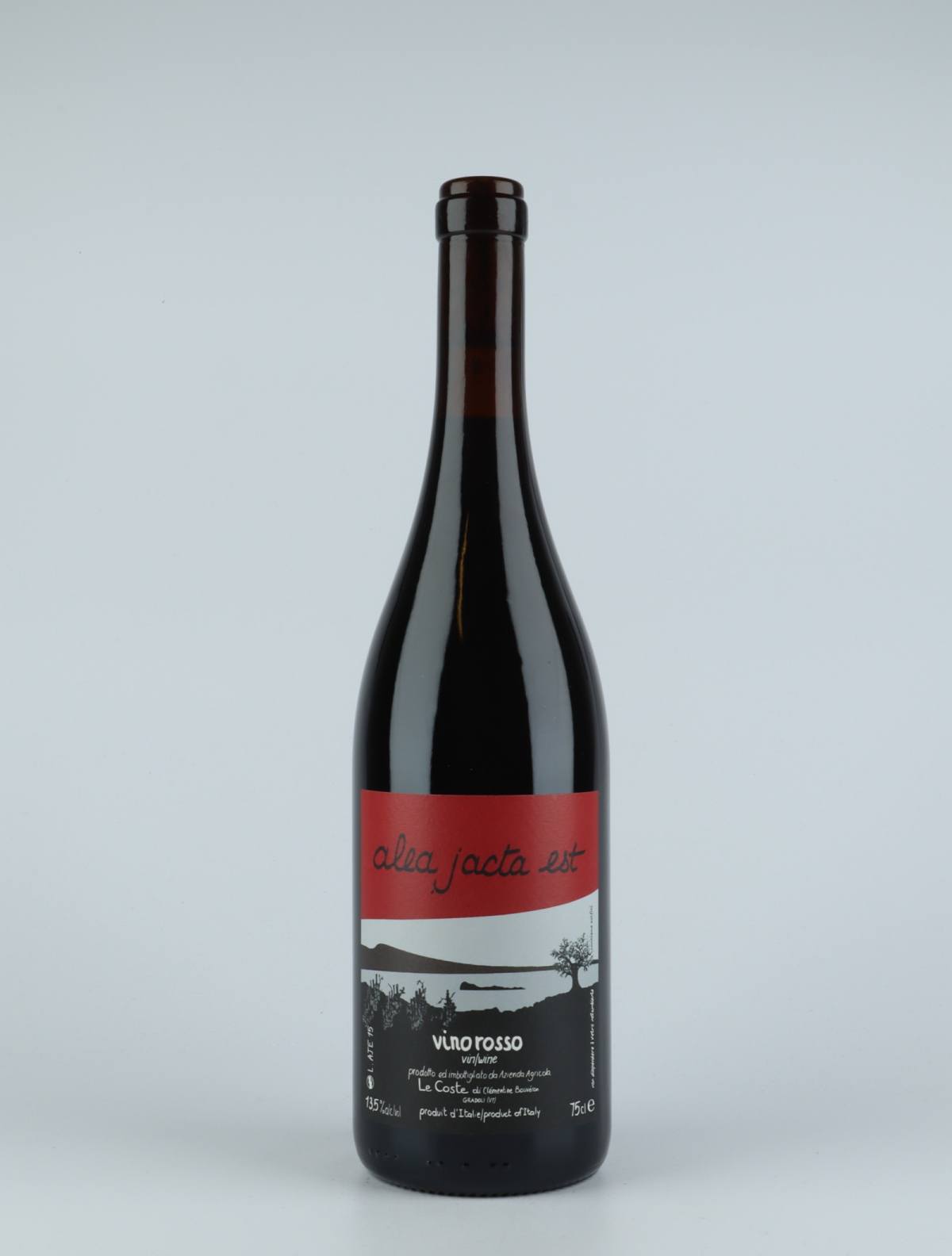 A bottle 2015 Alea Jacta Est Rødvin from Le Coste, Lazio in Italien