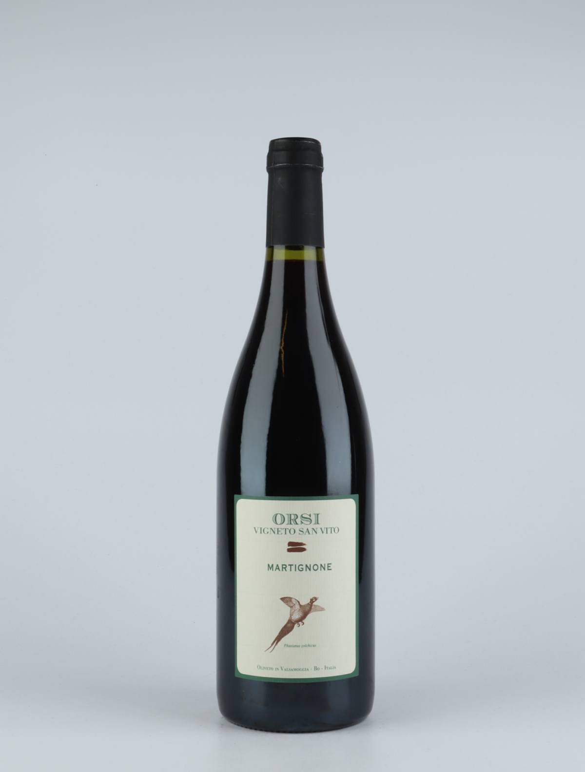 A bottle 2017 Martignone Rødvin from Orsi - San Vito, Emilia-Romagna in Italien