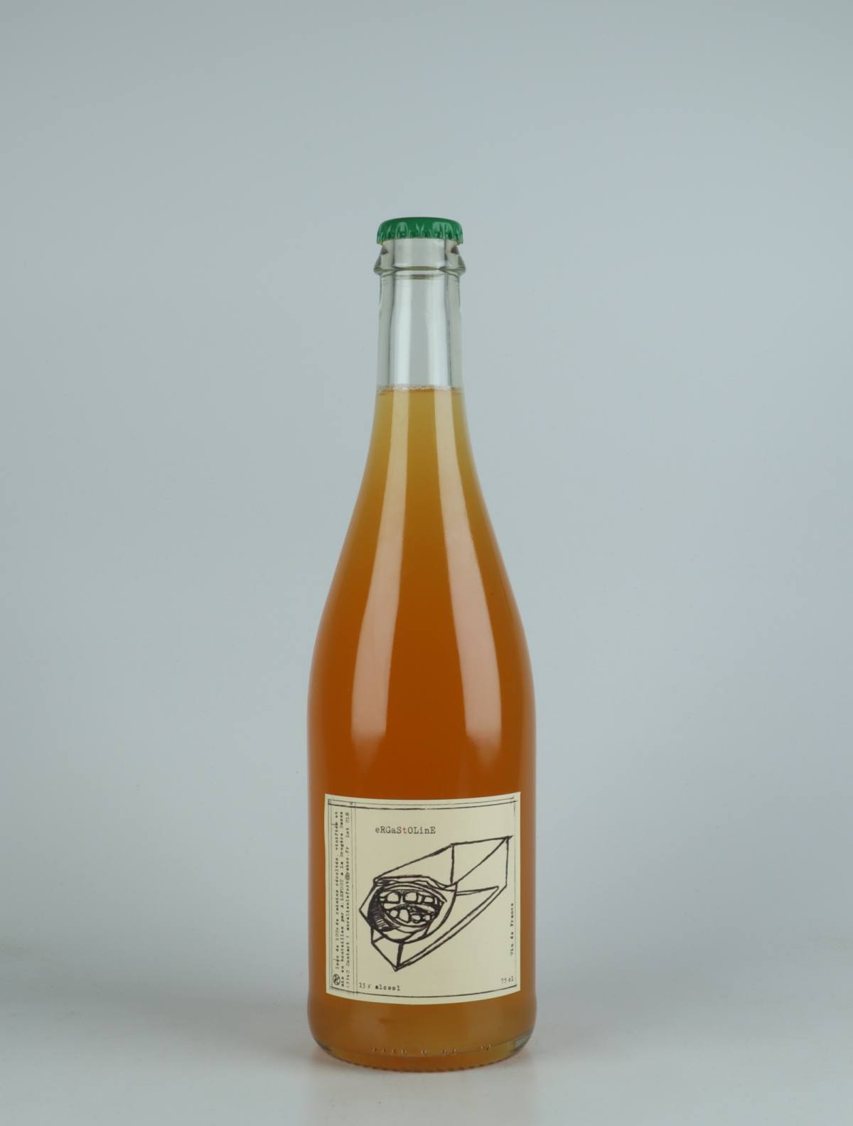 A bottle 2018 Ergastoline Orange vin from Aurélien Lefort, Auvergne in Frankrig