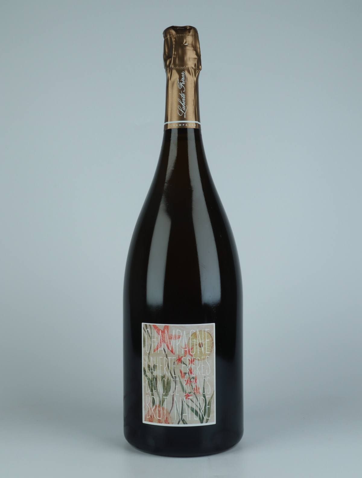 A bottle N.V. Blanc de Blancs - Brut Nature - Magnum Sparkling from Laherte Frères, Champagne in France