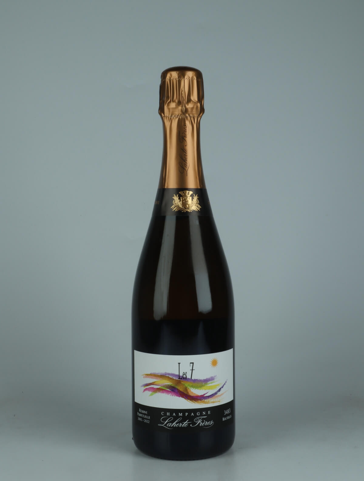 A bottle N.V. Les 7 - Solera Sparkling from Laherte Frères, Champagne in France