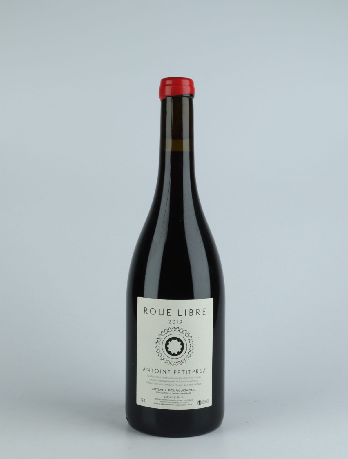 A bottle 2019 Coteaux Bourguignons - Roue Libre Rødvin from Antoine Petitprez, Bourgogne in Frankrig