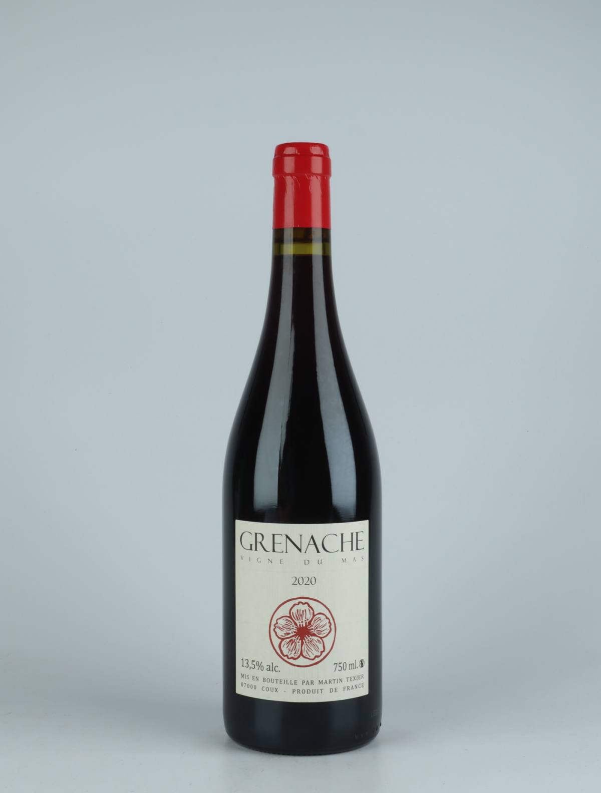 A bottle 2020 Grenache Rødvin from Martin Texier, Rhône in Frankrig