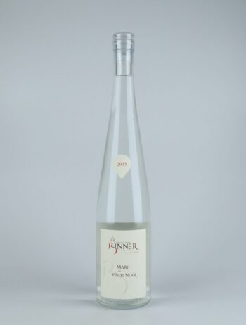 A bottle 2015 Marc de Pinot Noir Spirits from Domaine Christian Binner, Alsace in France