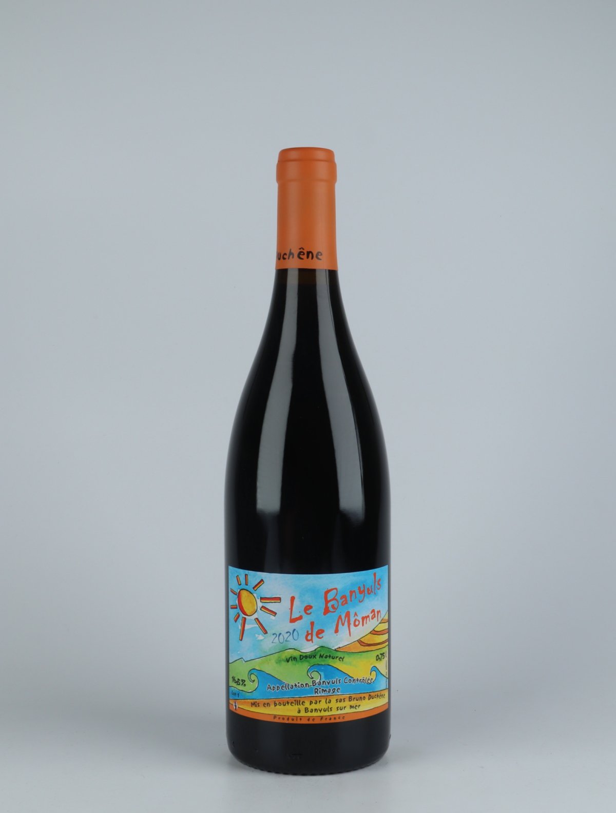 A bottle 2020 Le Banyuls de Môman Sød vin from Bruno Duchêne, Roussillon in Frankrig