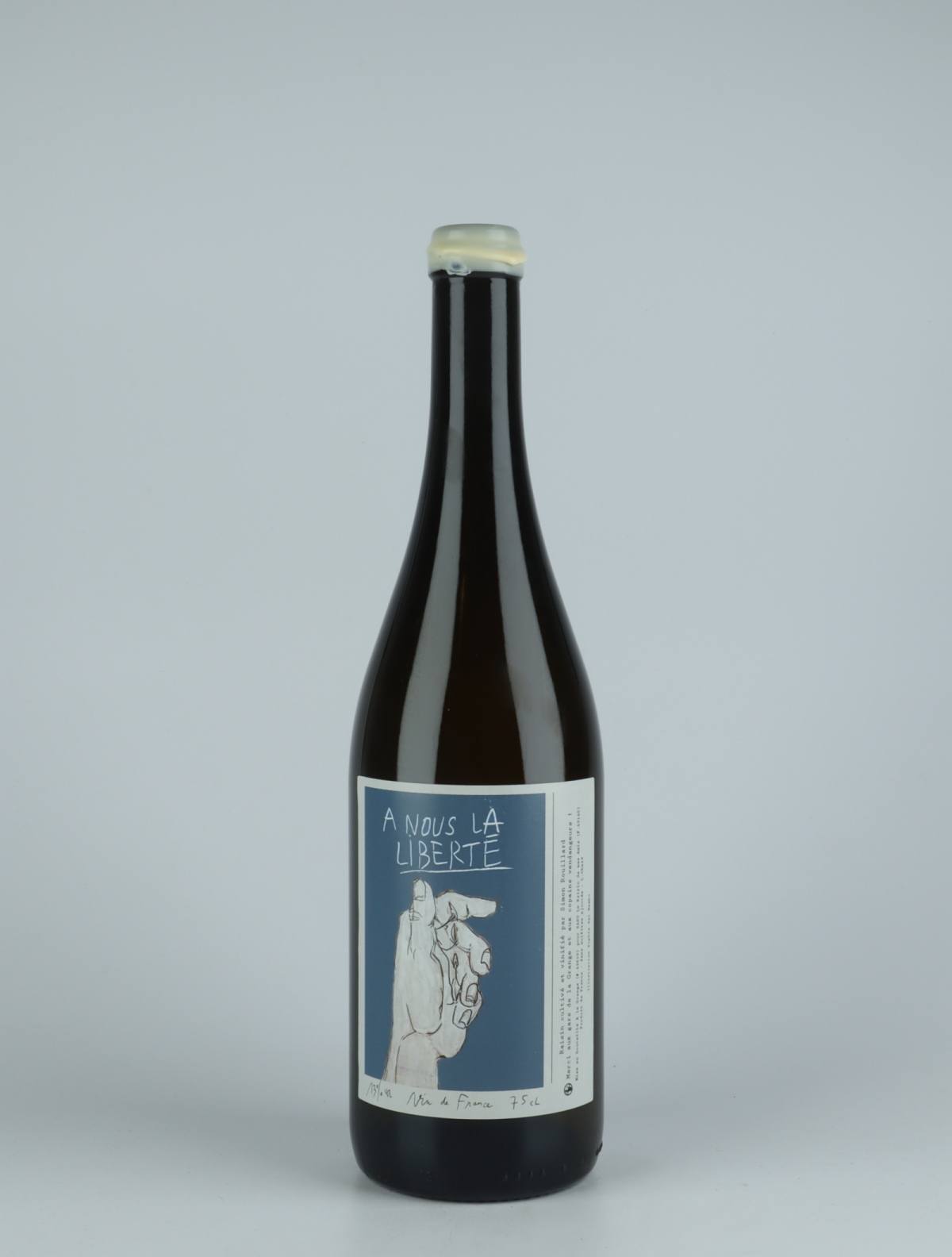 A bottle 2019 A nous la Liberté White wine from Simon Rouillard, Loire in France