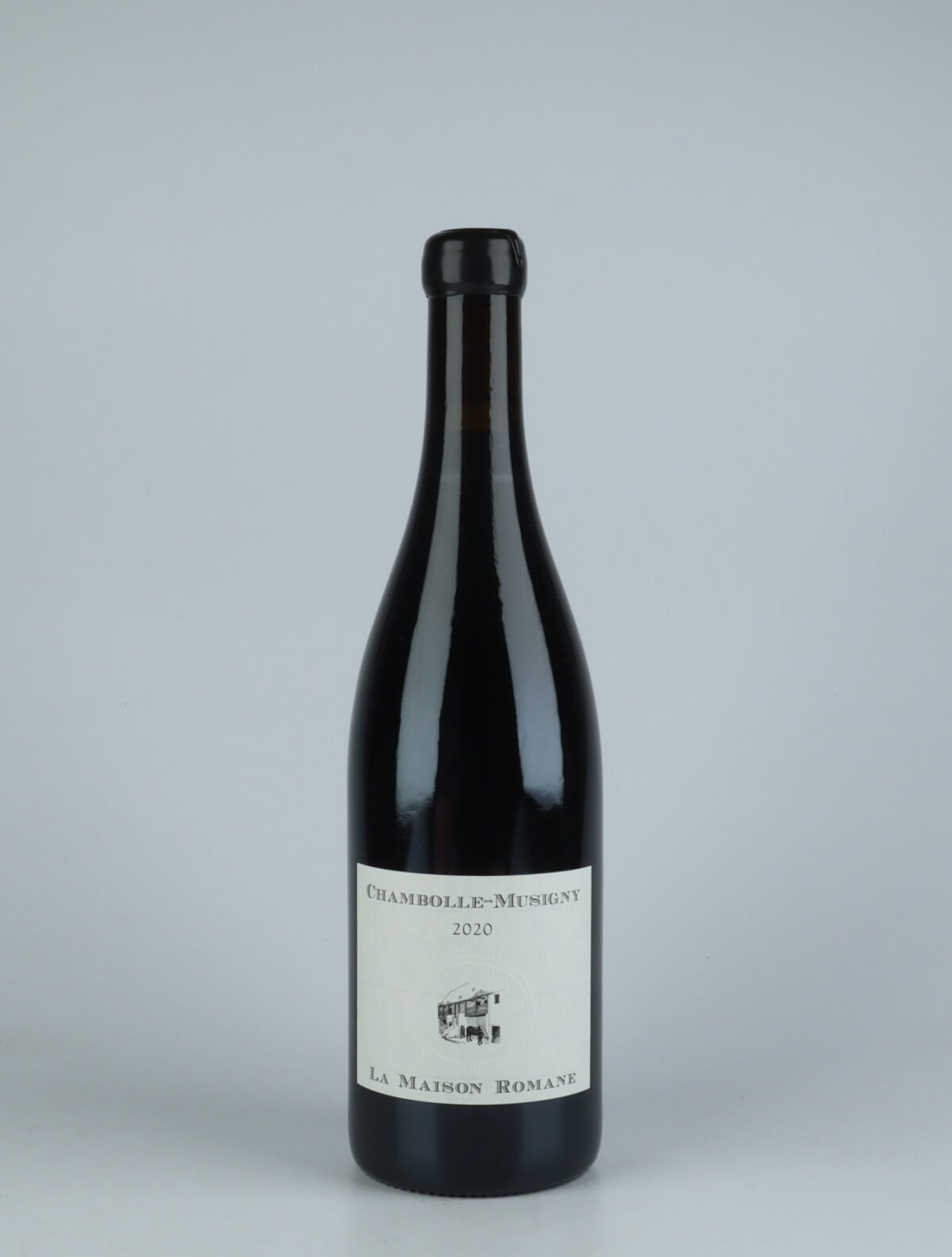 A bottle 2020 Chambolle Musigny Red wine from La Maison Romane, Burgundy in France