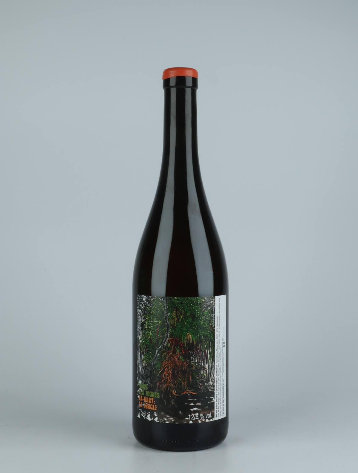 A bottle 2020 Dans les Vignes La-Haut: La Jungle Orange vin from Les Vins du Fab, Neuchâtel in Schweiz
