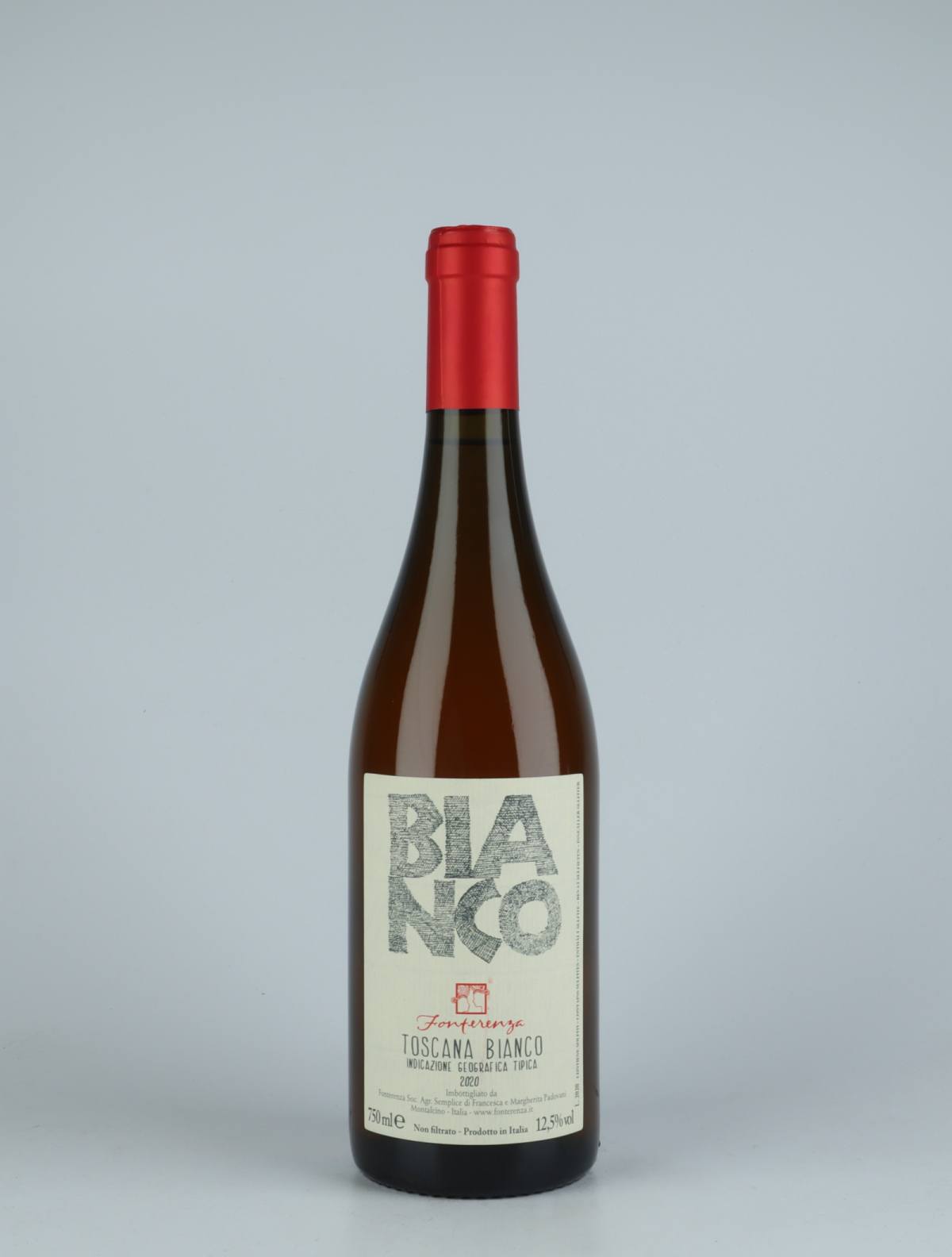 A bottle 2020 Bianco Orange vin from Fonterenza, Toscana in Italien