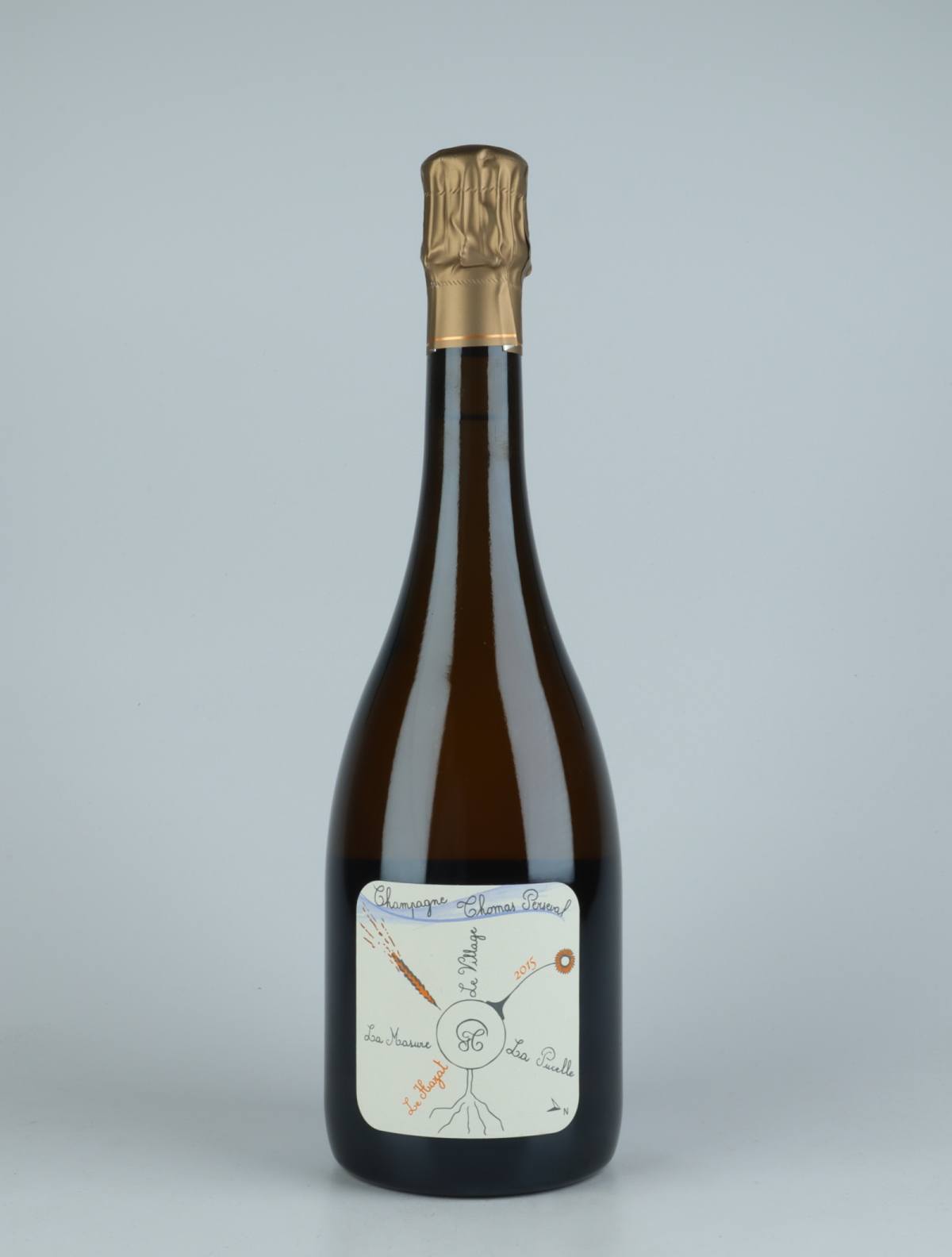 A bottle 2015 Chamery 1. Cru - Le Hazat Sparkling from Thomas Perseval, Champagne in France