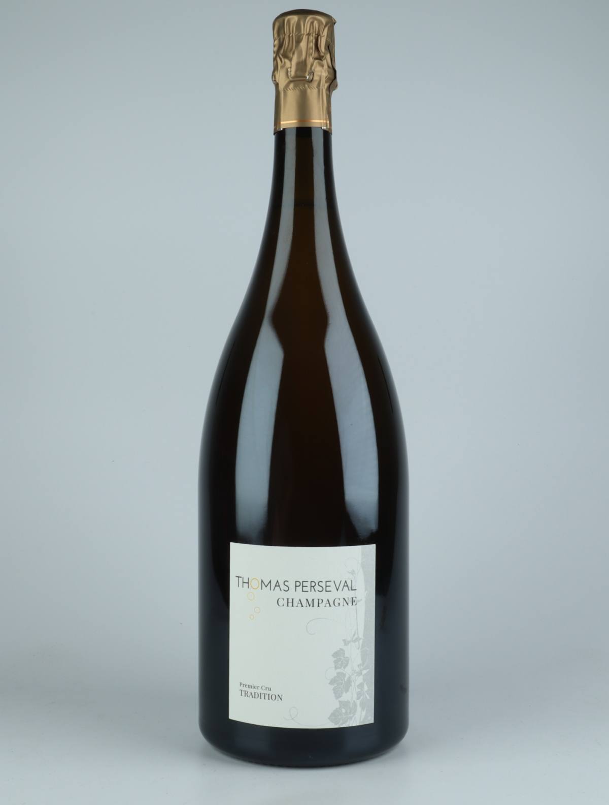 A bottle 2018 Tradition Sparkling from Thomas Perseval, Champagne in France