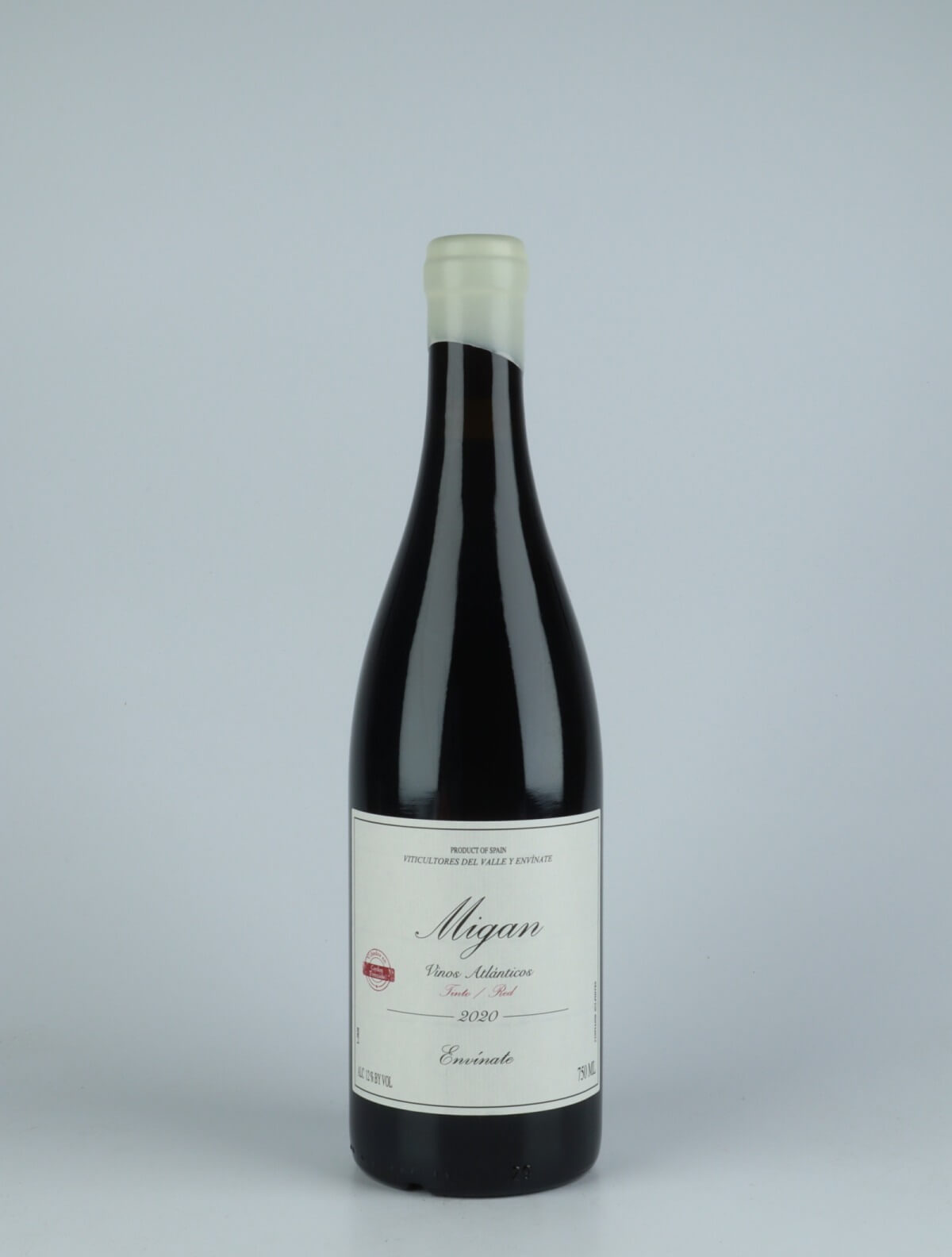 A bottle 2020 Migan - Tenerife Red wine from Envínate, Tenerife in Spain