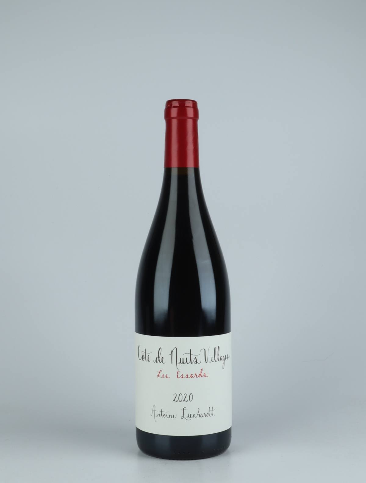 A bottle 2020 Côte de Nuits Villages - Les Essards Red wine from Antoine Lienhardt, Burgundy in France