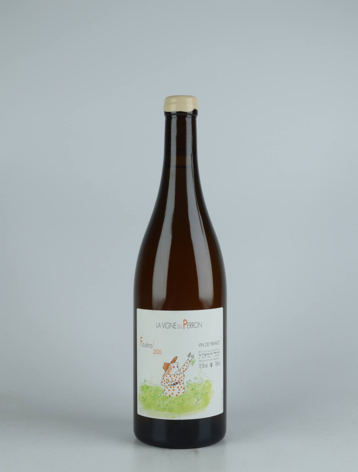 A bottle 2020 Faustina Orange wine from Domaine du Perron, Bugey in France