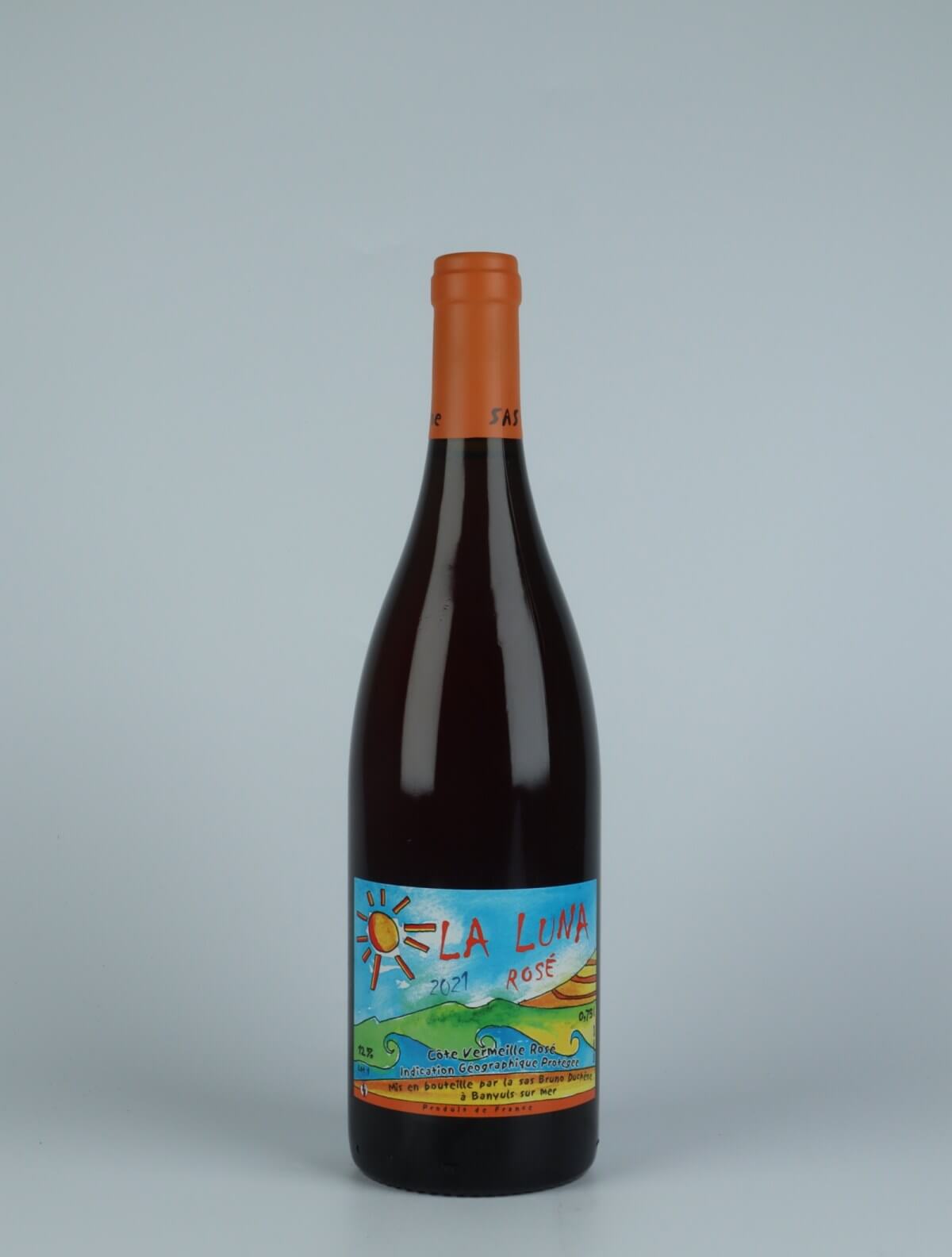 A bottle 2021 La Luna Rosé Rosé from Bruno Duchêne, Roussillon in France