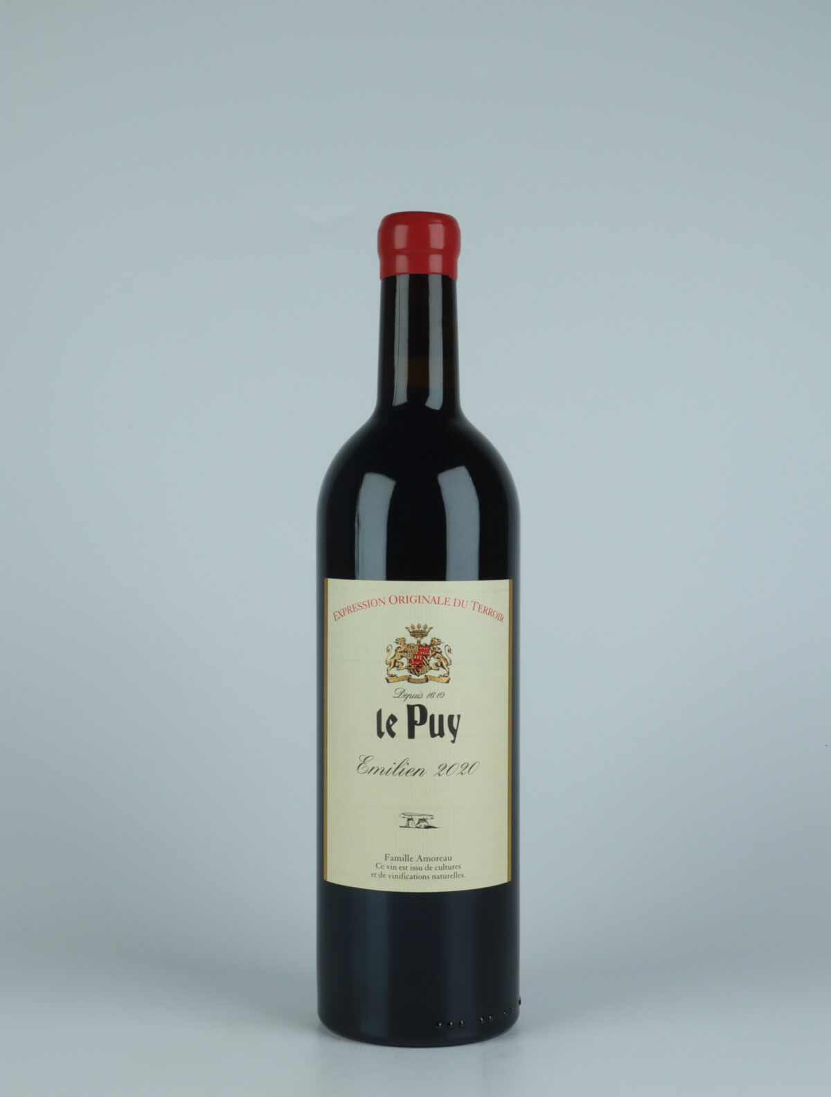 A bottle 2020 Emilien Rødvin from Château le Puy, Bordeaux in Frankrig