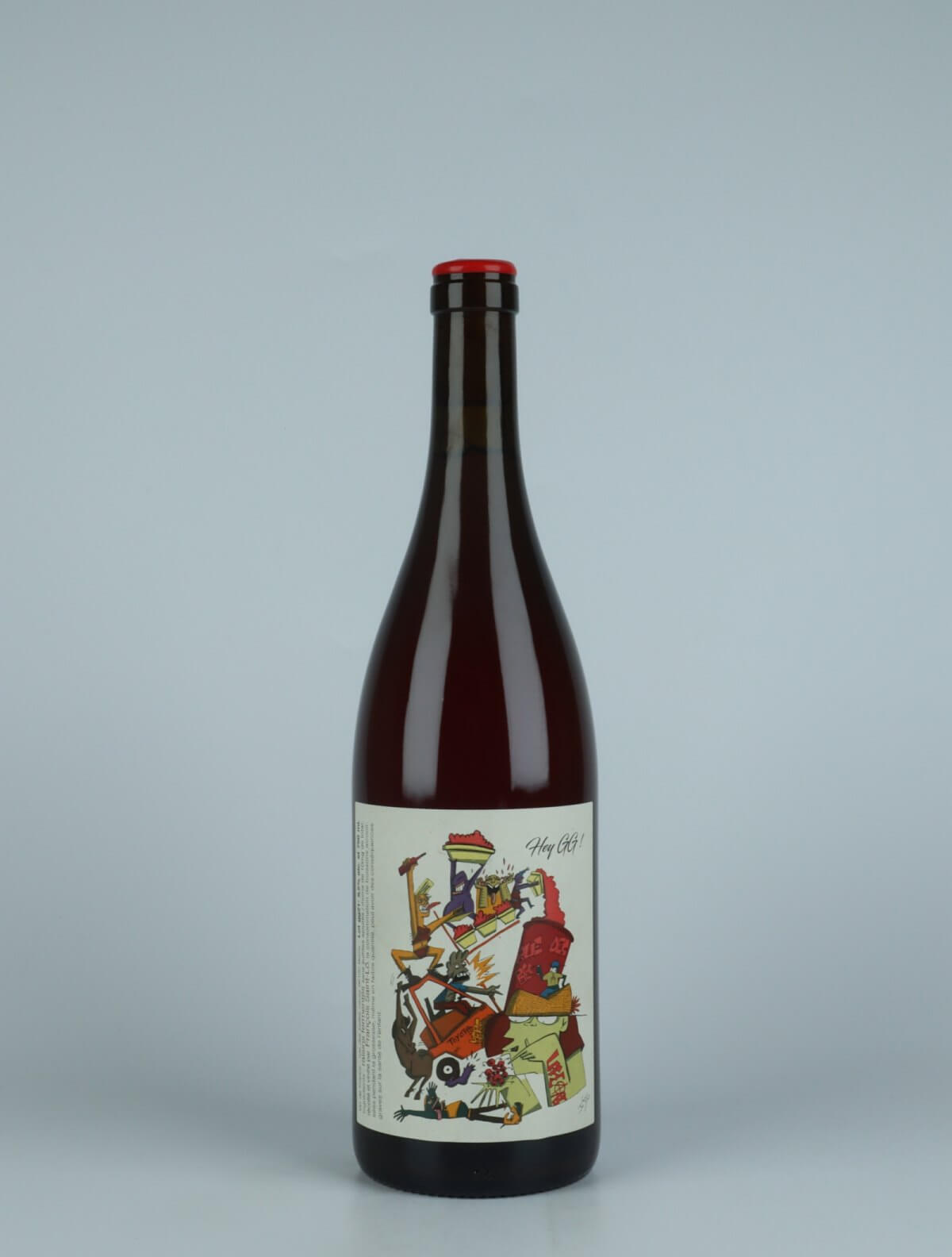 A bottle 2021 Hey GG!!! Rødvin from François Saint-Lô, Loire in Frankrig