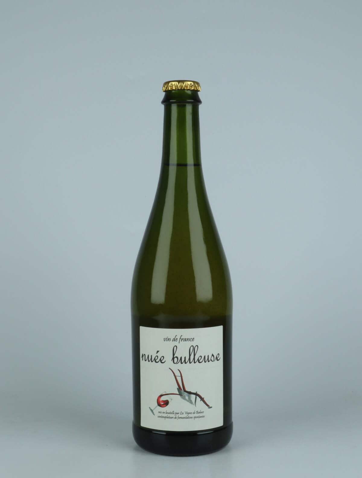 A bottle 2019 Nueé bulleuse Mousserende from Les Vignes de Babass, Loire in Frankrig