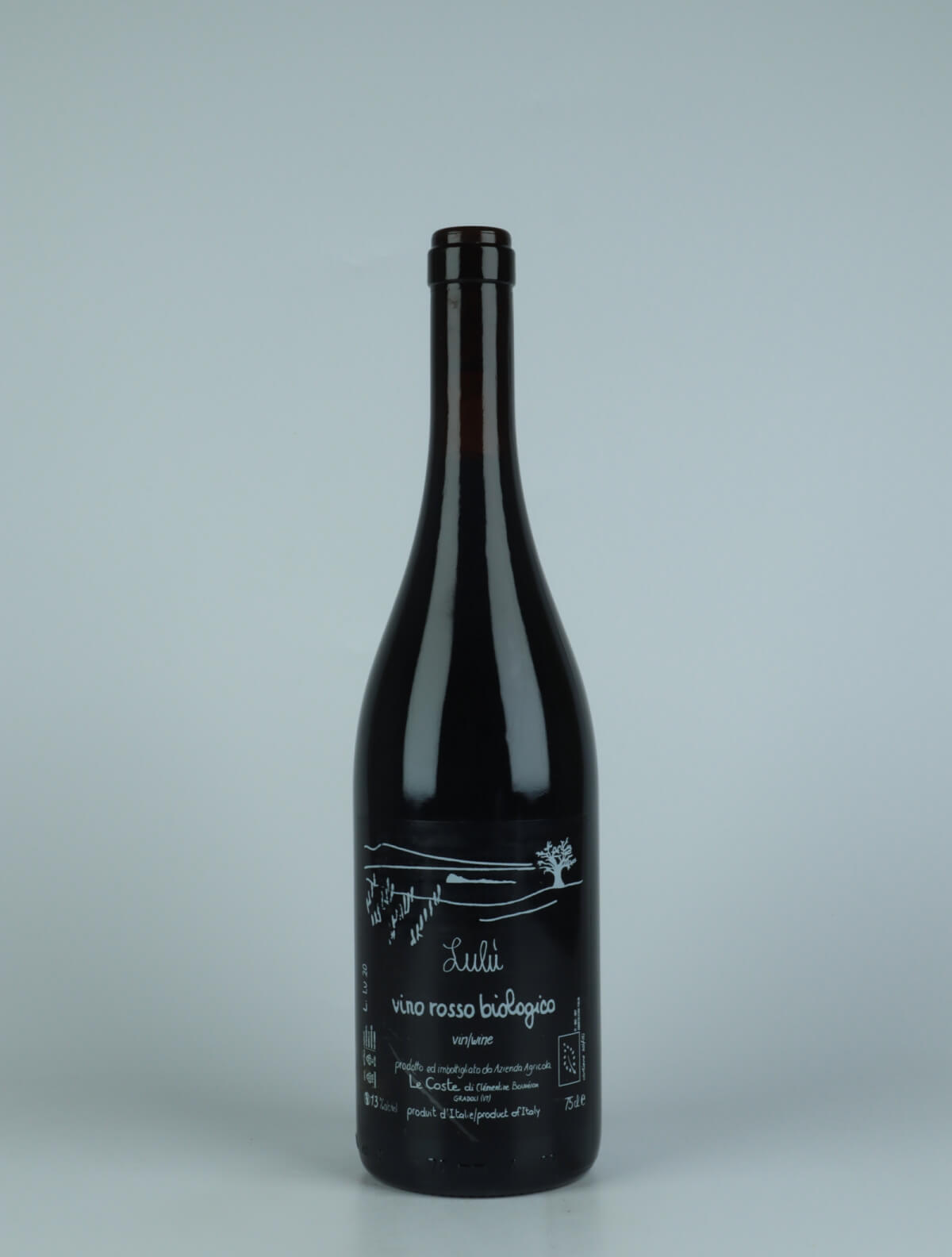 A bottle 2020 Lulù Rødvin from Le Coste, Lazio in Italien