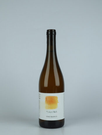 A bottle 2022 Tanca Nica Giallo (Yellow label) White wine from Tanca Nica, Sicily in Italy