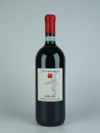 A bottle 2018 Rosso di Montalcino - Alberello - Magnum Red wine from Fonterenza, Tuscany in Italy