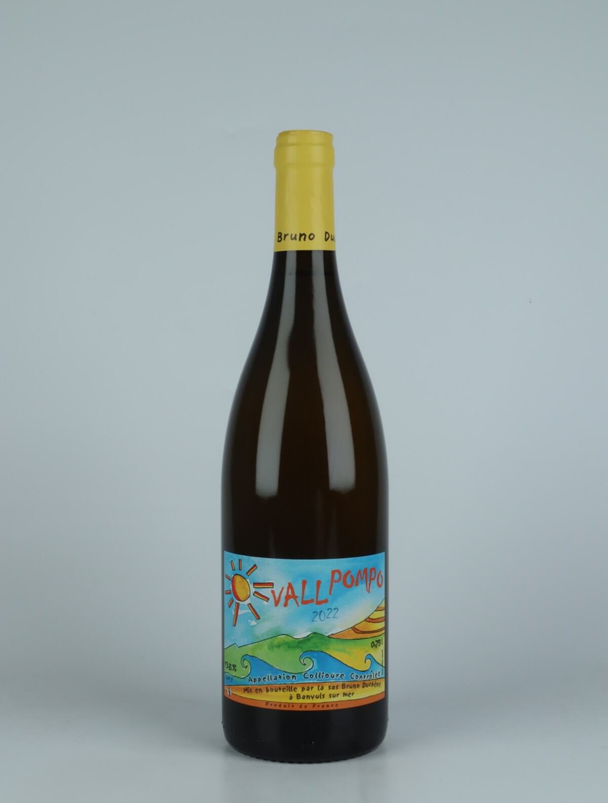 A bottle 2022 Vall Pompo Hvidvin from Bruno Duchêne, Roussillon in Frankrig