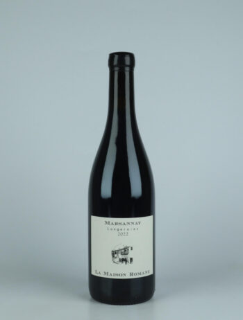 A bottle 2022 Marsannay - Longeroies Red wine from La Maison Romane, Burgundy in France
