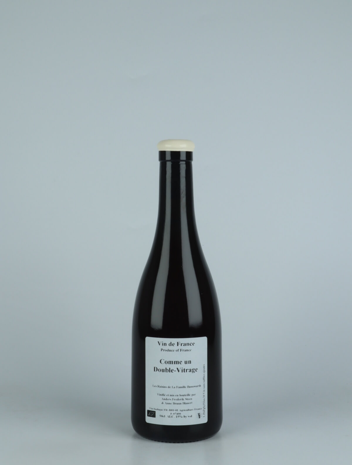 A bottle 2020 Comme un Double-Vitrage Rosé from Anders Frederik Steen &amp; Anne Bruun Blauert, Ardèche in Frankrig