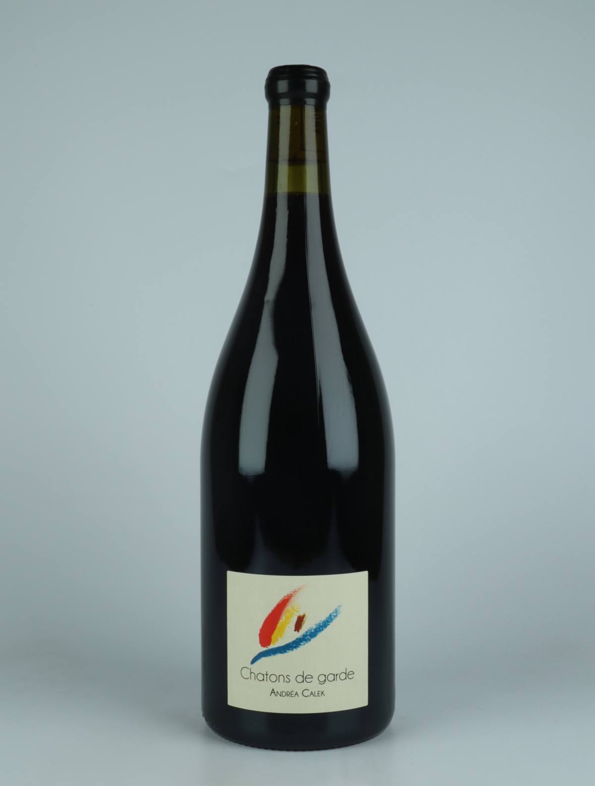 A bottle 2021 Chatons de Garde - Magnum Red wine from Andrea Calek, Ardèche in France