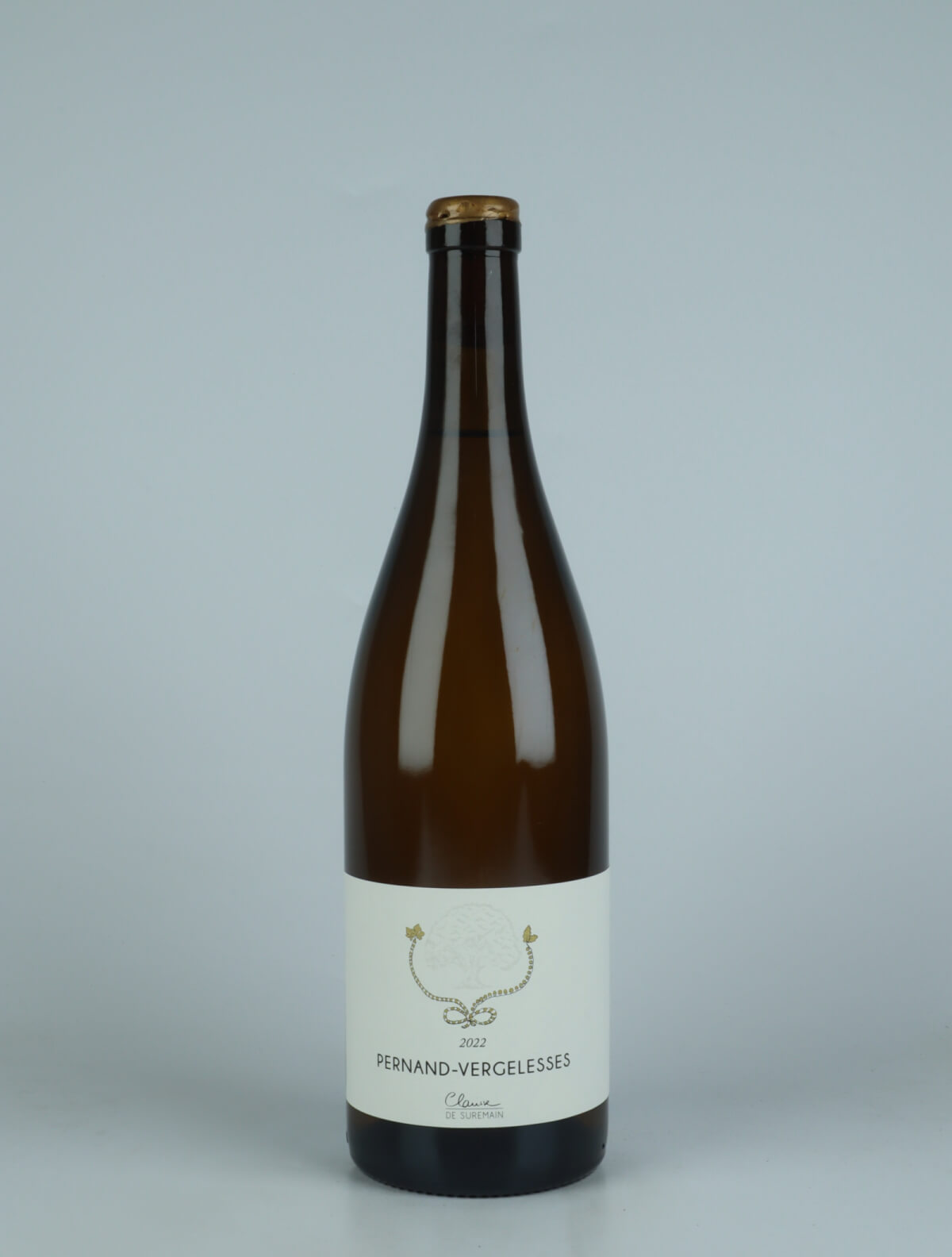 A bottle 2022 Pernand-Vergelesses White wine from Clarisse de Suremain, Burgundy in France
