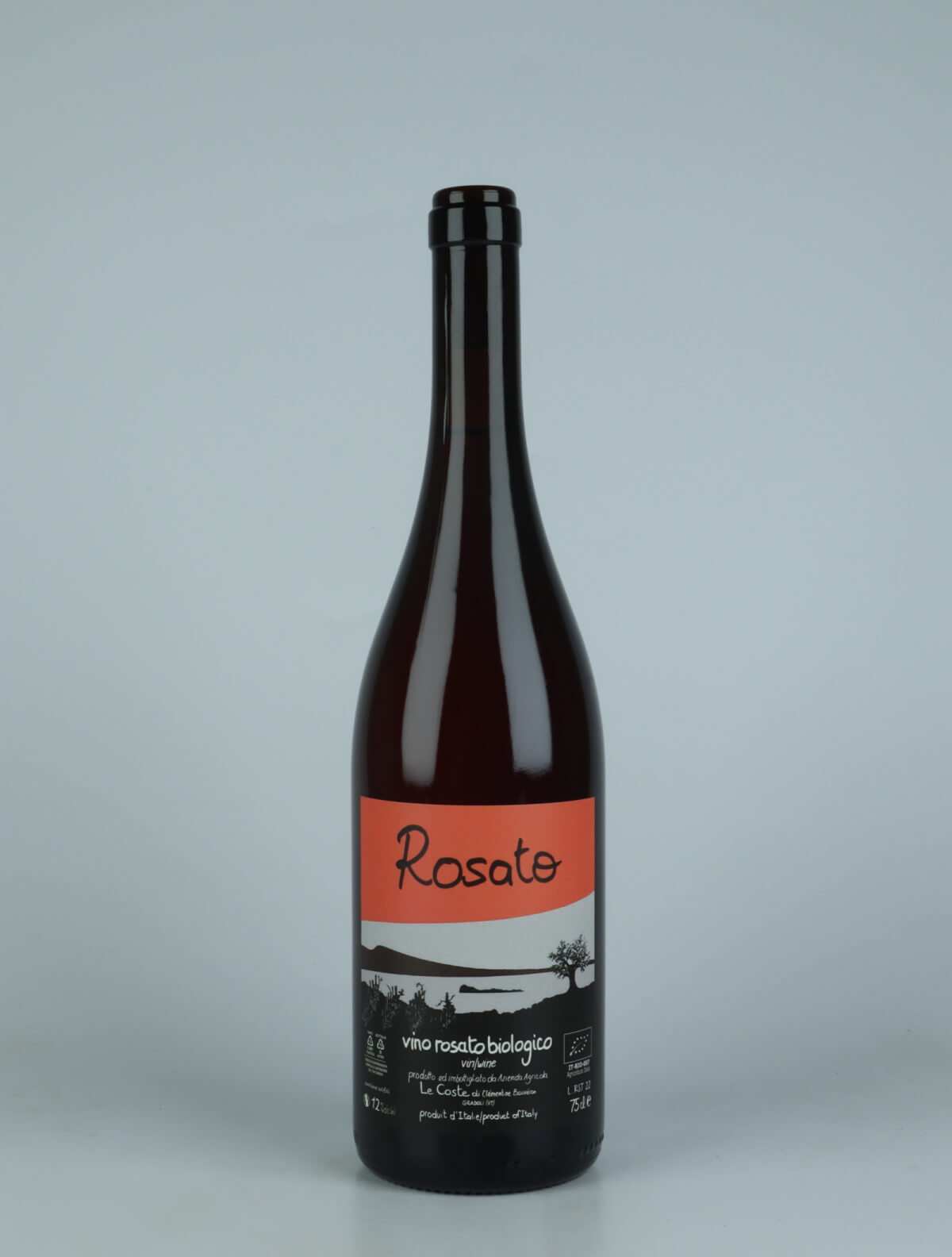 A bottle 2022 Rosato Rosé from Le Coste, Lazio in Italien