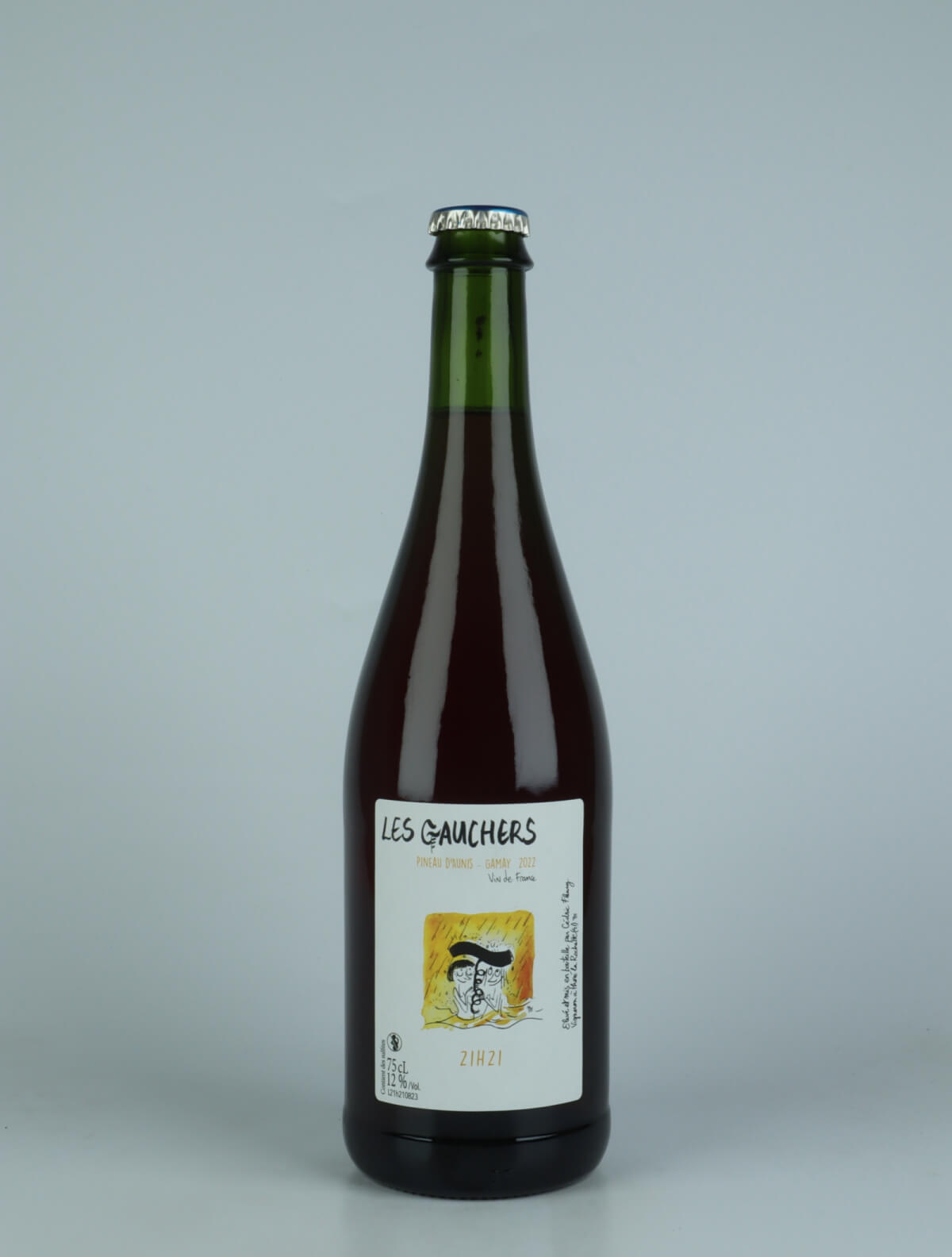 A bottle 2022 21h21 Rødvin from Les Gauchers, Loire in Frankrig