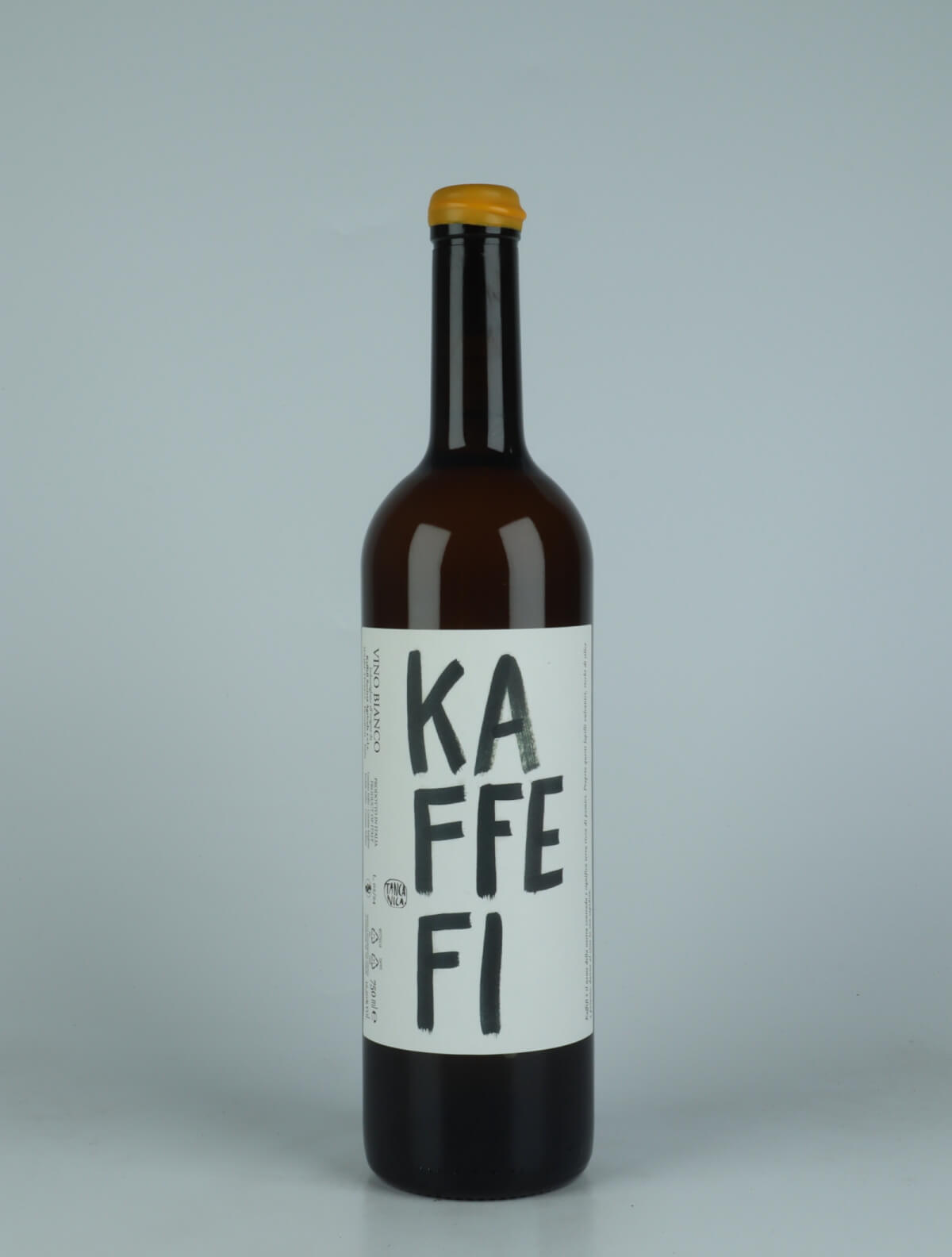 A bottle 2023 Kaffefi White wine from Tanca Nica, Sicily in Italy