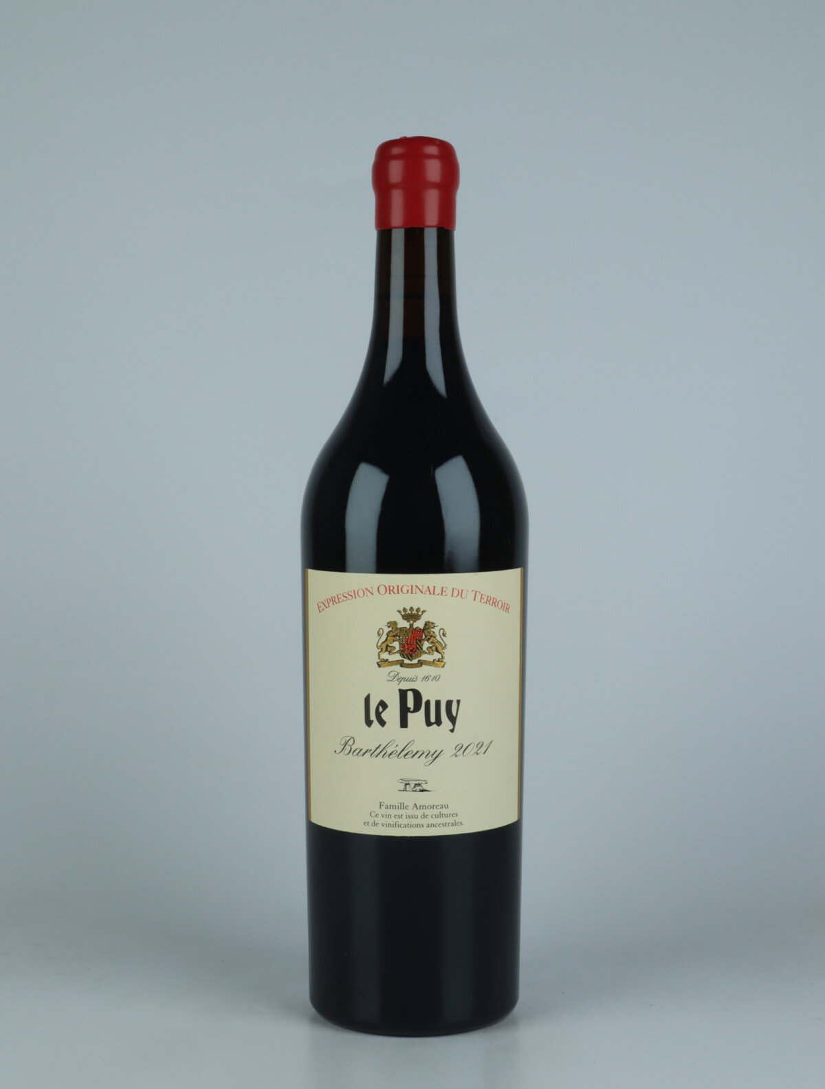 A bottle 2021 Barthélemy Rødvin from Château le Puy, Bordeaux in Frankrig