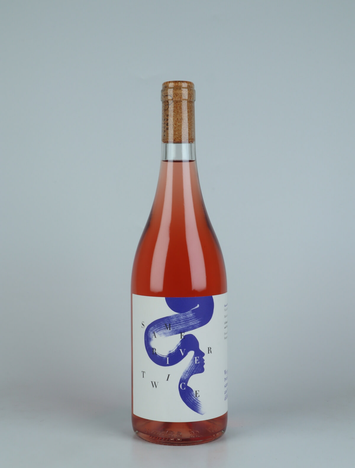 A bottle 2022 Rosé Rosé from Same River Twice Wines, Rhône in France