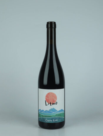 A bottle 2021 Rosso Litmo Red wine from Cascina Lieto, Piedmont in Italy