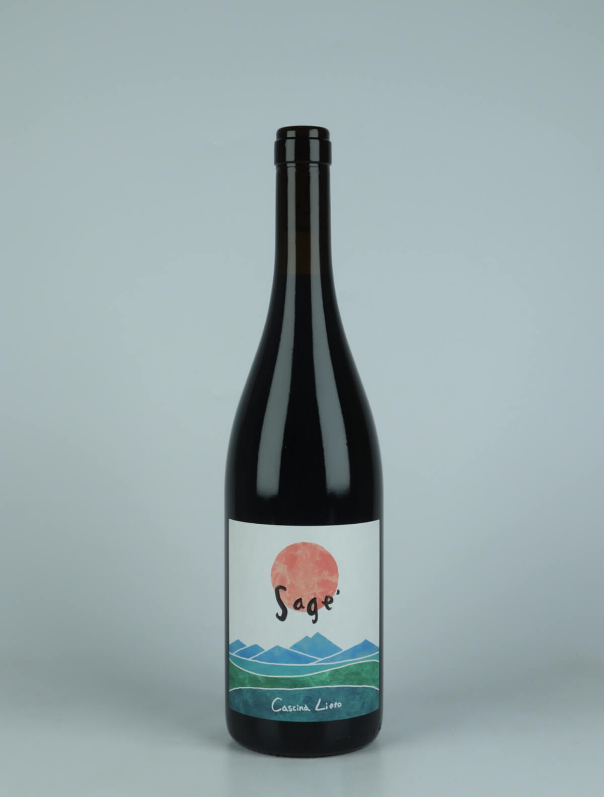 A bottle 2021 Rosso Sage Rødvin from Cascina Lieto, Piemonte in Italien