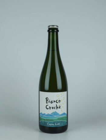A bottle 2021 Bianco Frizzante Bianco Croche Sparkling from Cascina Lieto, Piedmont in Italy