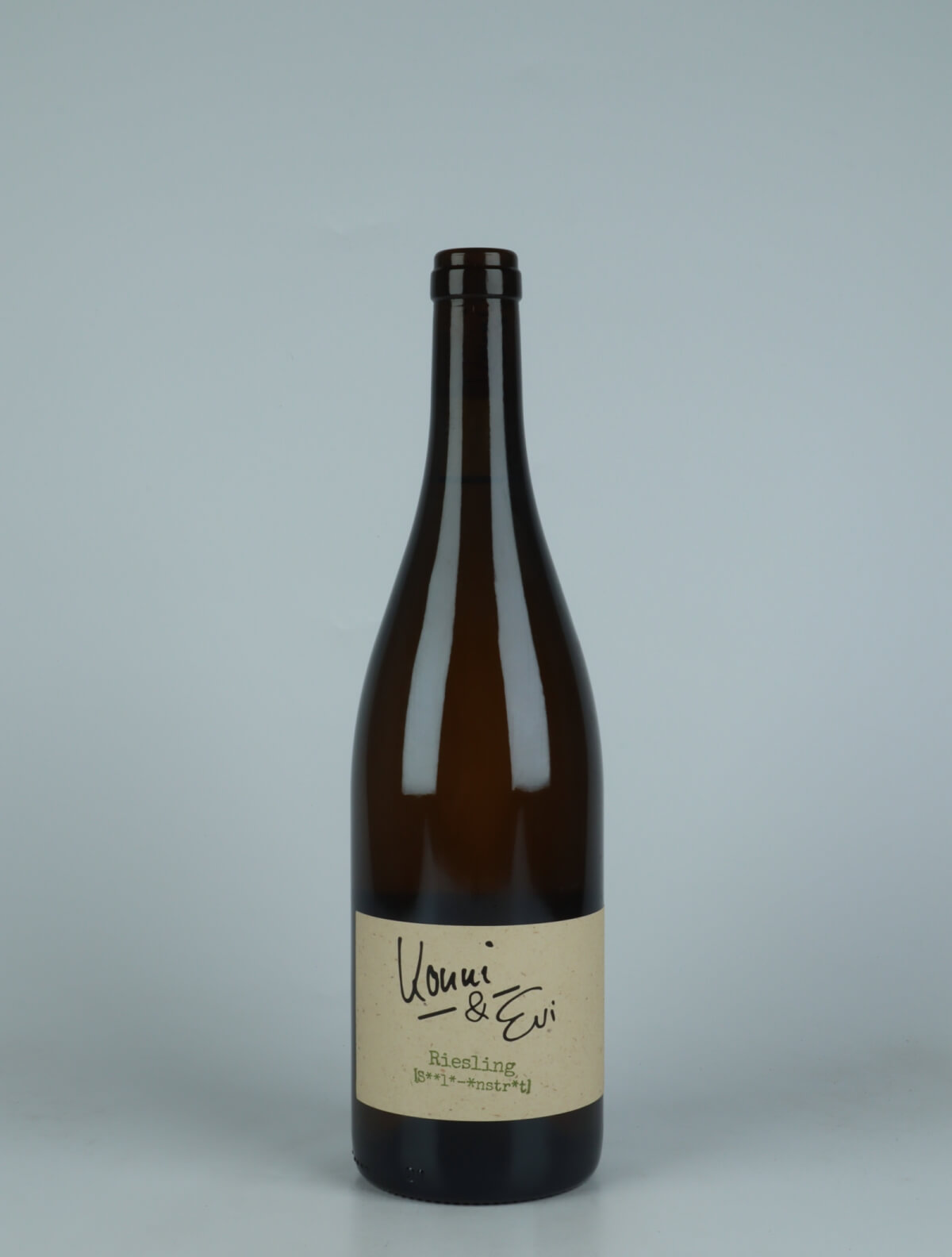 A bottle 2022 Riesling White wine from Konni &amp; Evi, Saale-Unstrut in Germany