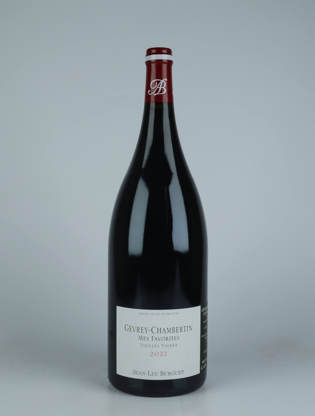 A bottle 2022 Gevrey-Chambertin - Mes Favorites - Magnum Rødvin from Jean-Luc Burguet, Bourgogne in Frankrig