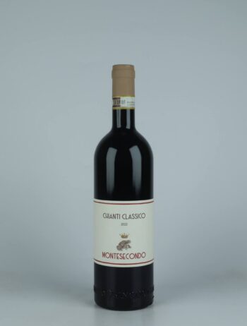 A bottle 2022 Chianti Classico Red wine from Montesecondo, Tuscany in Italy