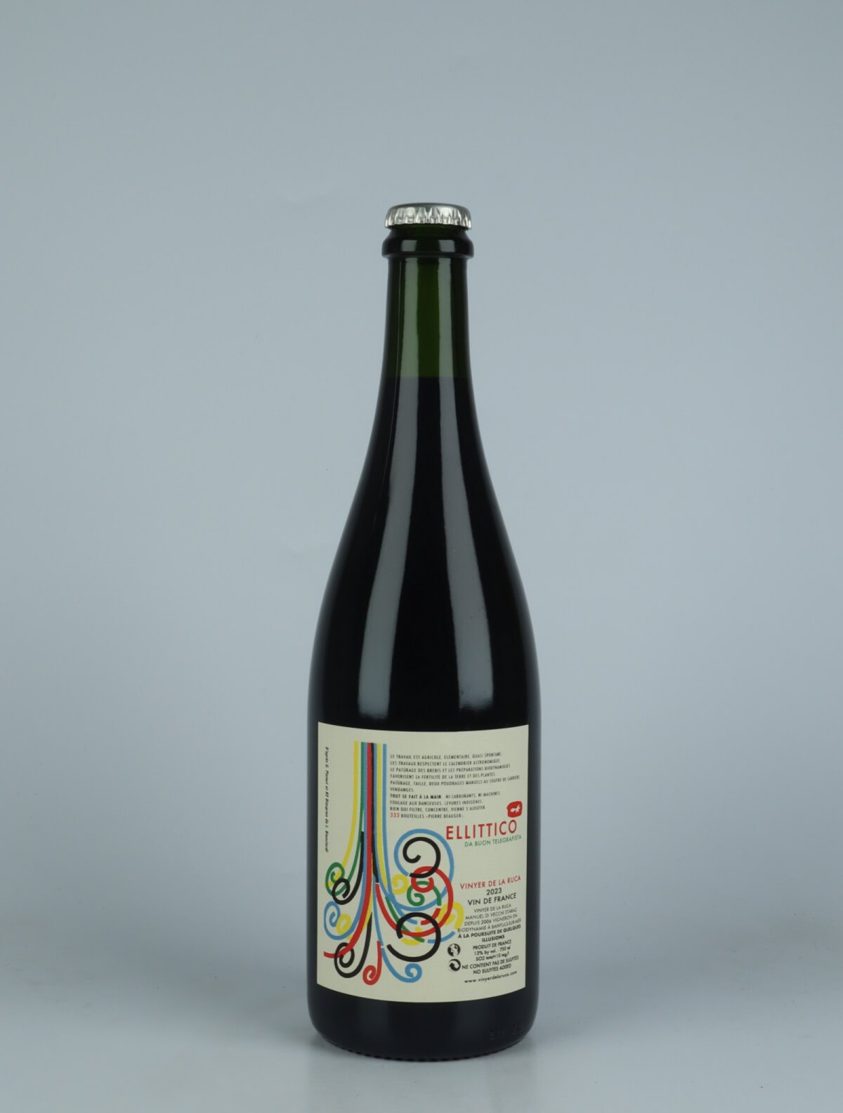 A bottle 2023 Ellittico Rødvin from Vinyer de la Ruca, Roussillon in Frankrig