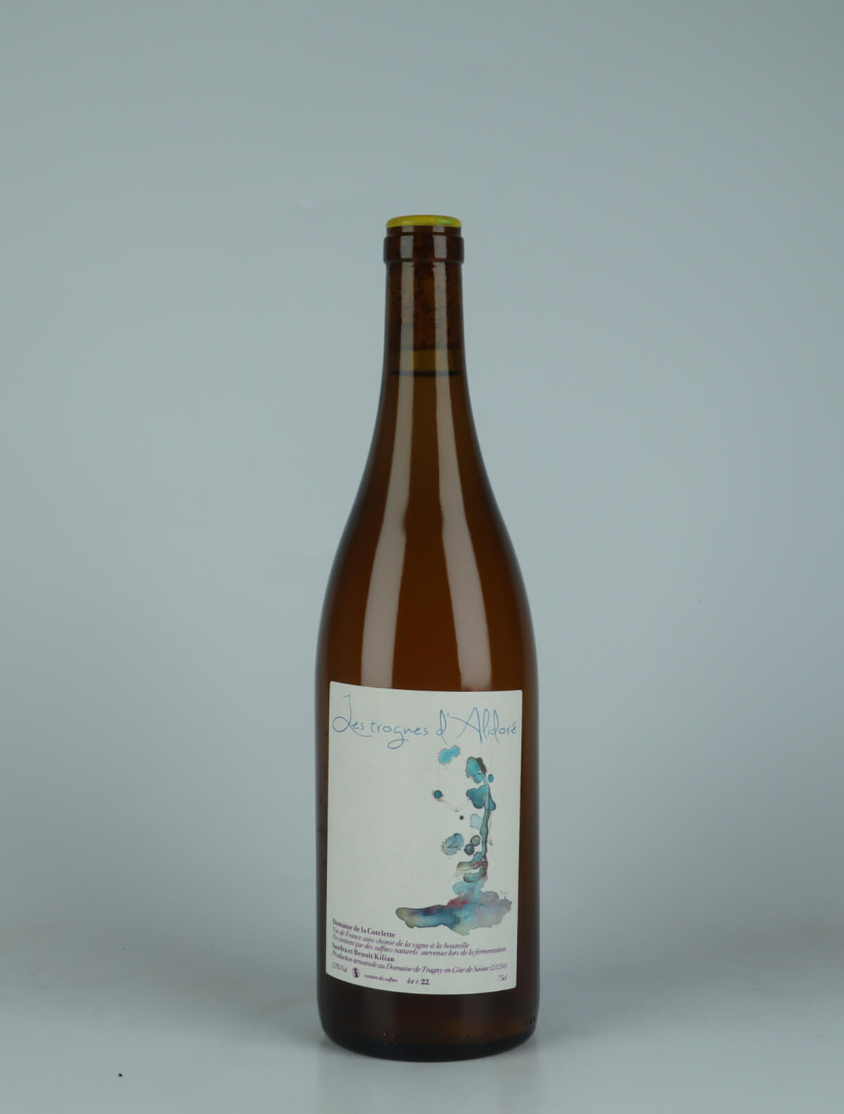 A bottle 2022 Trognes d'Alidoré White wine from Domaine de la Côtelette, Burgundy in France
