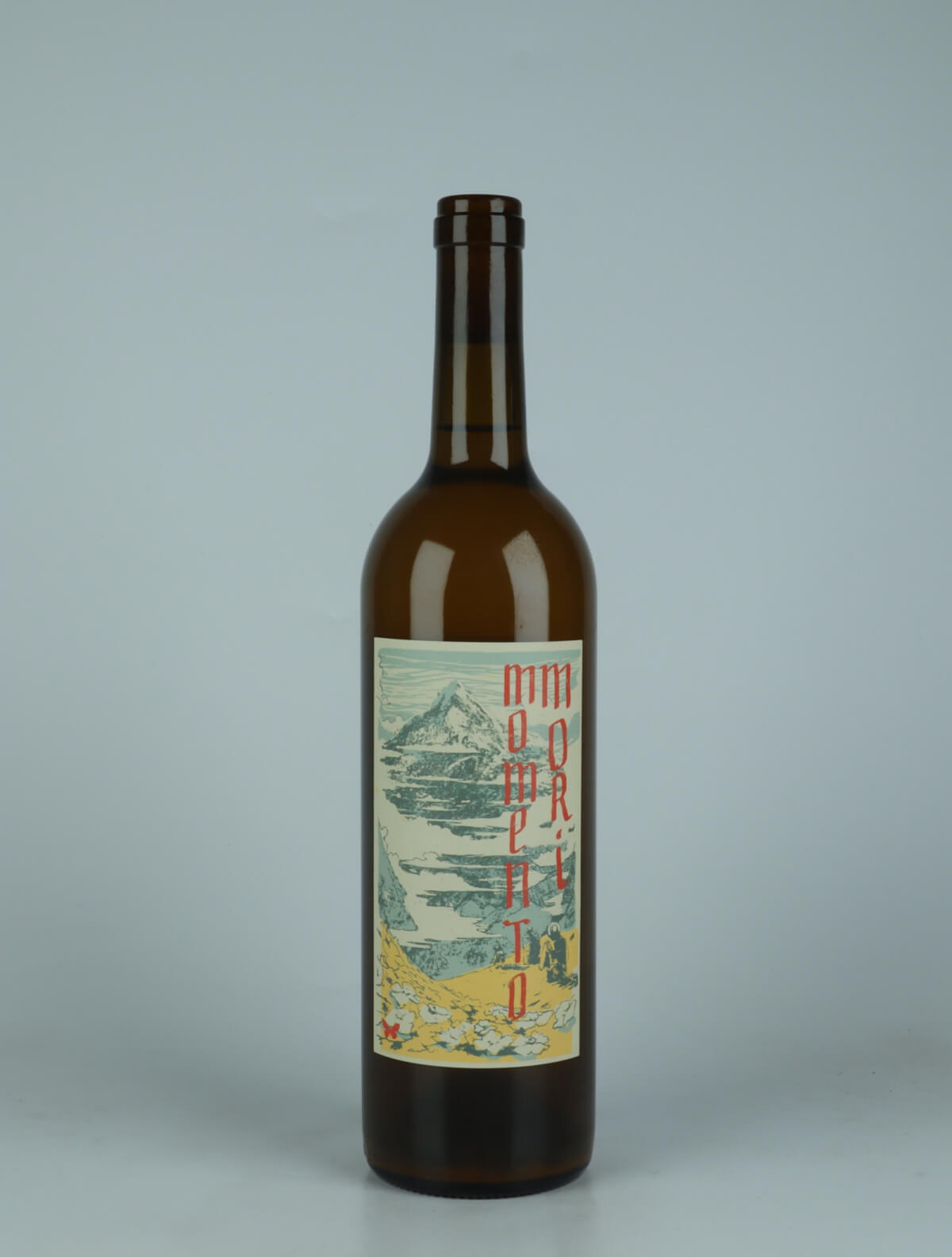 A bottle 2023 Staring at the Sun Orange wine from Momento Mori, Victoria in Australia