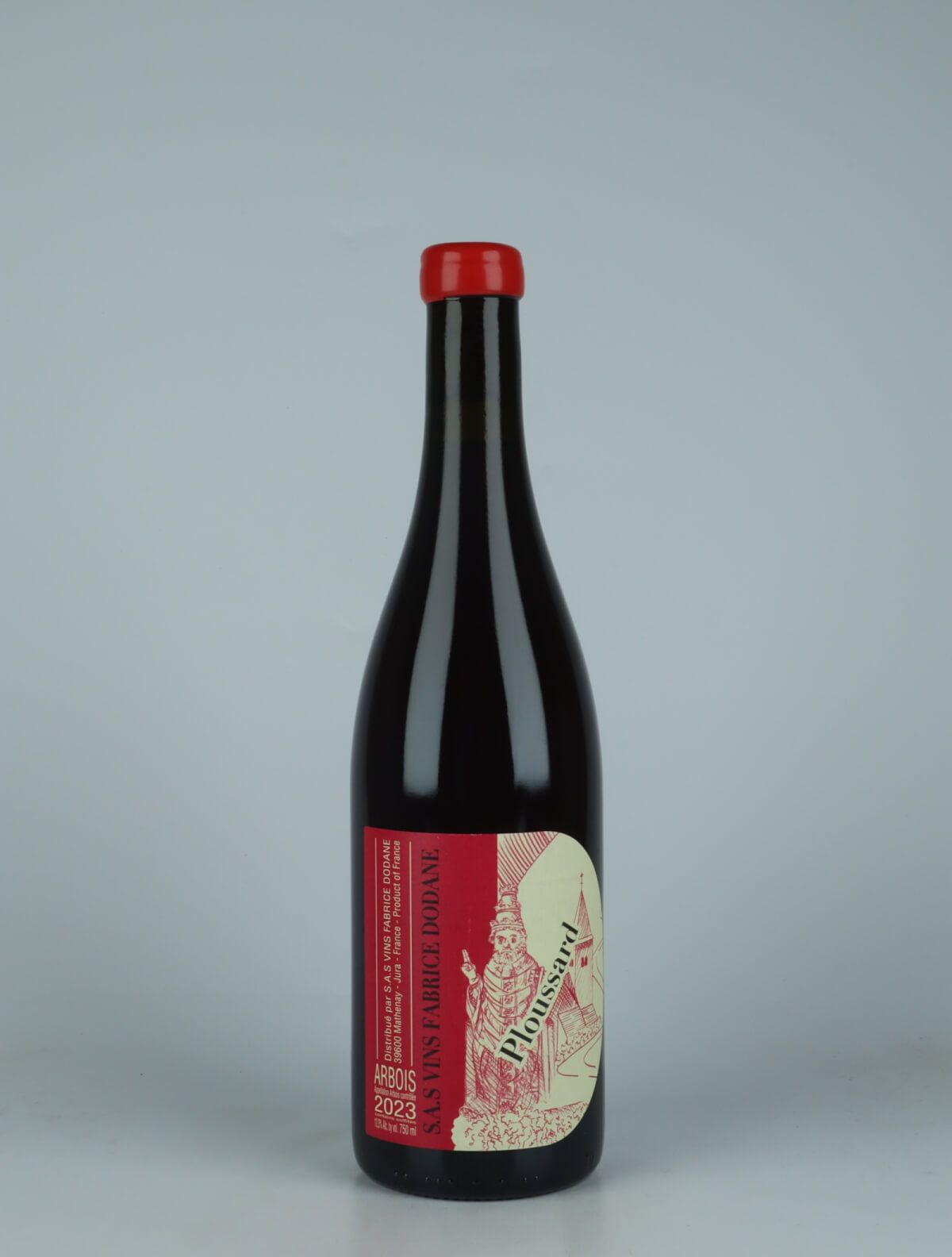 A bottle 2023 Arbois Rouge - Ploussard Rødvin from Fabrice Dodane, Jura in Frankrig