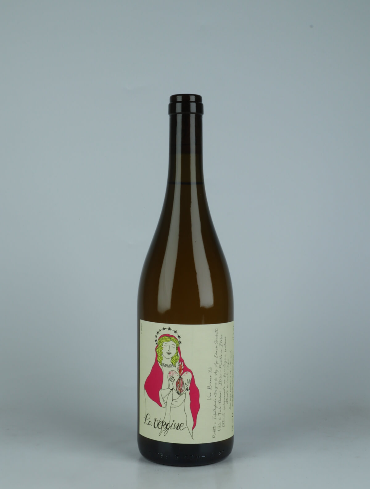 A bottle 2023 La Vergine White wine from Edoardo Sacchetto, Veneto in Italy